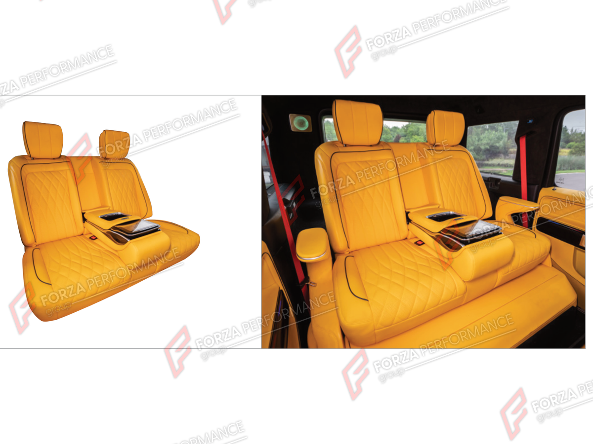 LUXURY VIP SEATS SET for MERCEDES-BENZ G-CLASS W464 G63 G350 G350D G400D G500 G550 2019 - 2024

Set includes:
Luxury VIP Seats Set

Material: Plastic

NOTE: Professional installation is required.