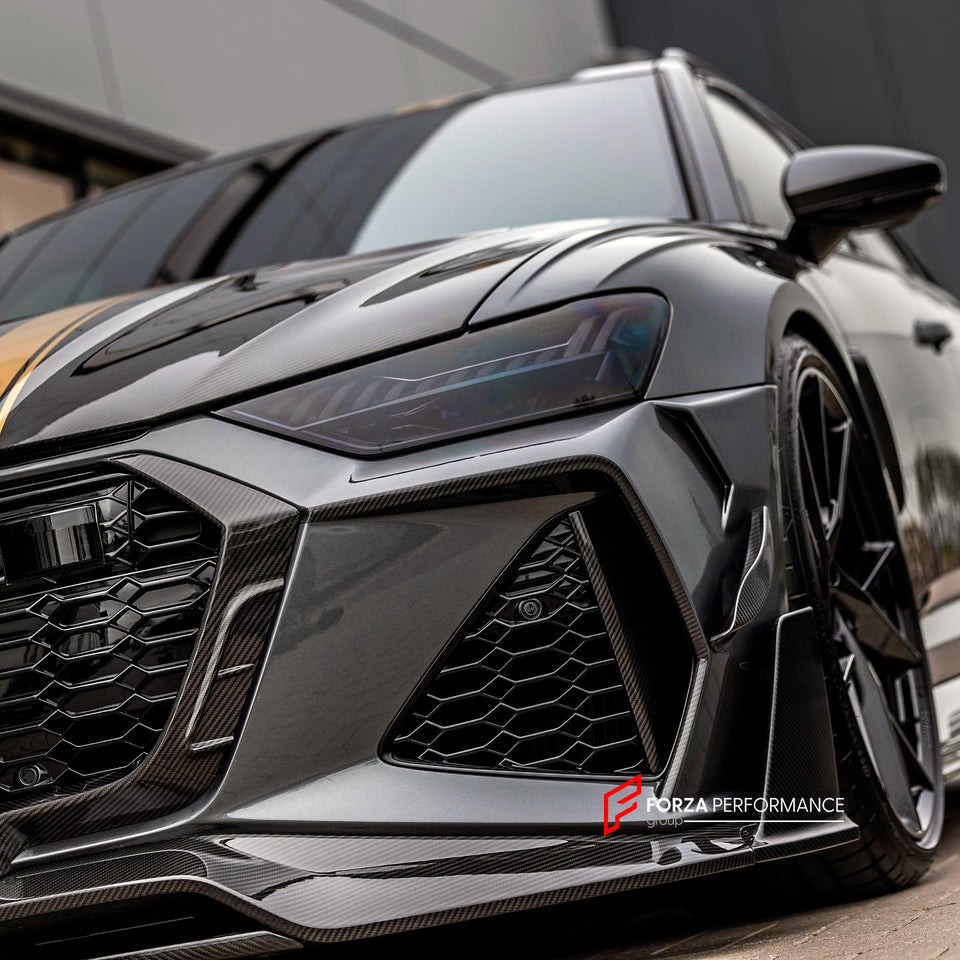 DRY CARBON BODY KIT WITH EXHAUST SYSTEM for AUDI RS6 C8 2019 - 2023 ...