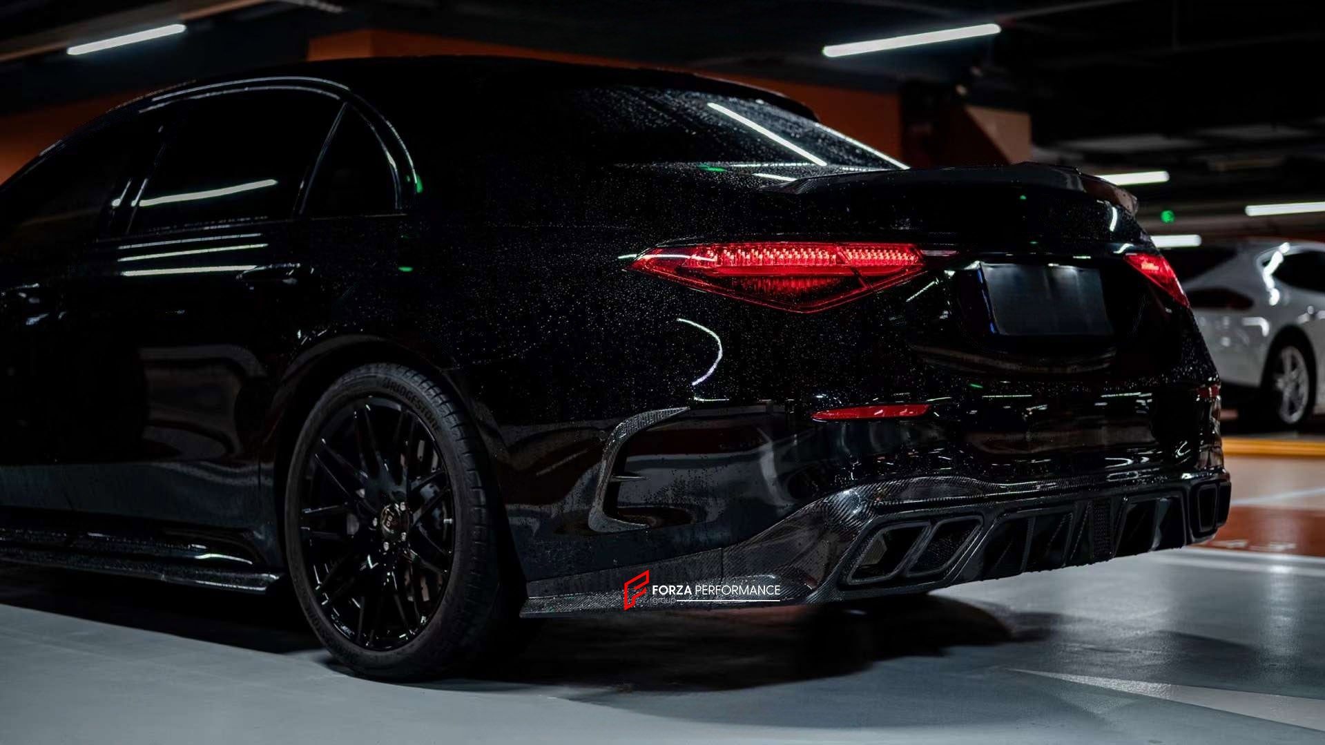 MANSORY DRY CARBON REAR DIFFUSER WITH EXHAUST TIPS FOR MERCEDES-BENZ S-CLASS W223 2020+