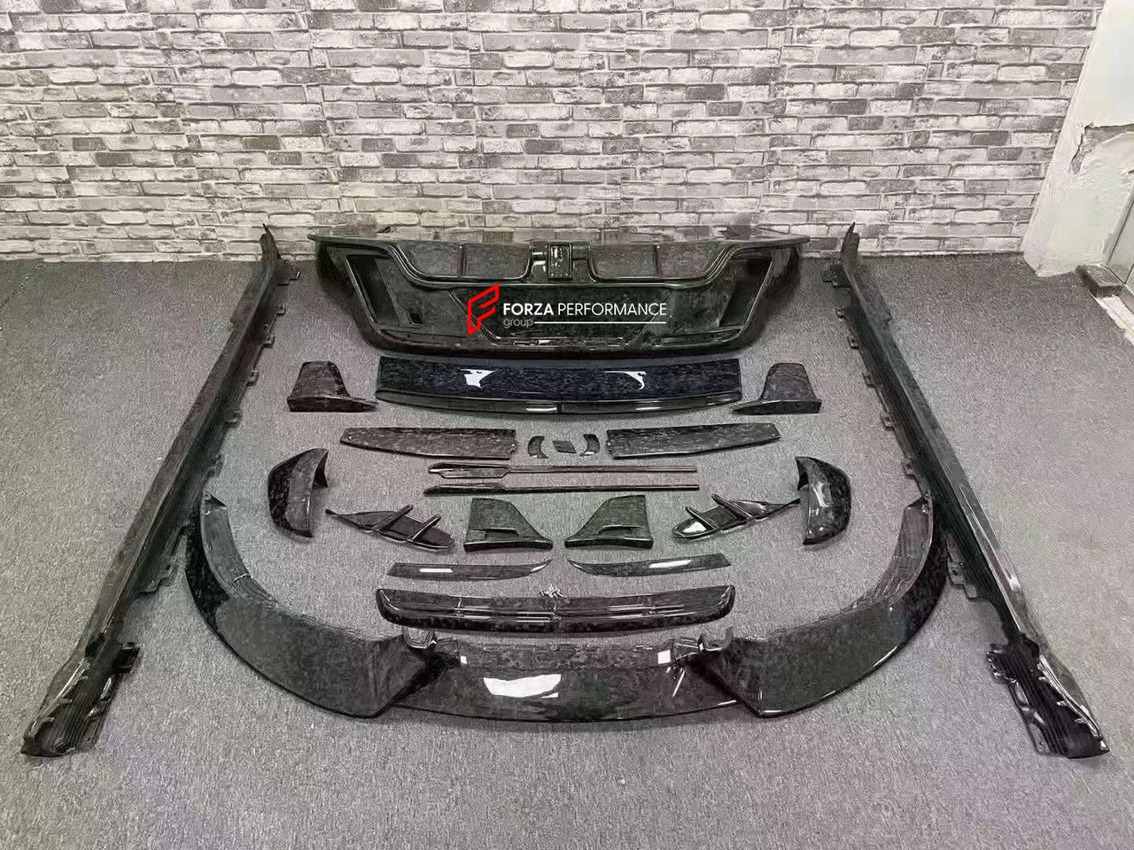 FORGED CARBON BODY KIT for PORSCHE TAYCAN

Set includes:

Front Lip
Front Canards
Front Fender Side Vents
Front Grille Cover
Side Skirts
Rear Diffuser
Side Splitters of the Rear Bumper
Rear Decklid Spoiler

Material: Carbon Fiber

CONTACT US FOR PRICING

Payment ►
Visa
Mastercard
PayPal with a credit card (add 4.4% at checkout)
Payoneer
Cryptocurrency
Shipment ►
By express DHL/UPS/TNT/FedEx
To the local international airport
Special line by air
Special line by the sea
To Europe and the UK by train

Please l