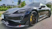FORGED CARBON BODY KIT for PORSCHE TAYCAN

Set includes:

Front Lip
Front Canards
Front Fender Side Vents
Front Grille Cover
Side Skirts
Rear Diffuser
Side Splitters of the Rear Bumper
Rear Decklid Spoiler

Material: Carbon Fiber

CONTACT US FOR PRICING

Payment ►
Visa
Mastercard
PayPal with a credit card (add 4.4% at checkout)
Payoneer
Cryptocurrency
Shipment ►
By express DHL/UPS/TNT/FedEx
To the local international airport
Special line by air
Special line by the sea
To Europe and the UK by train

Please l