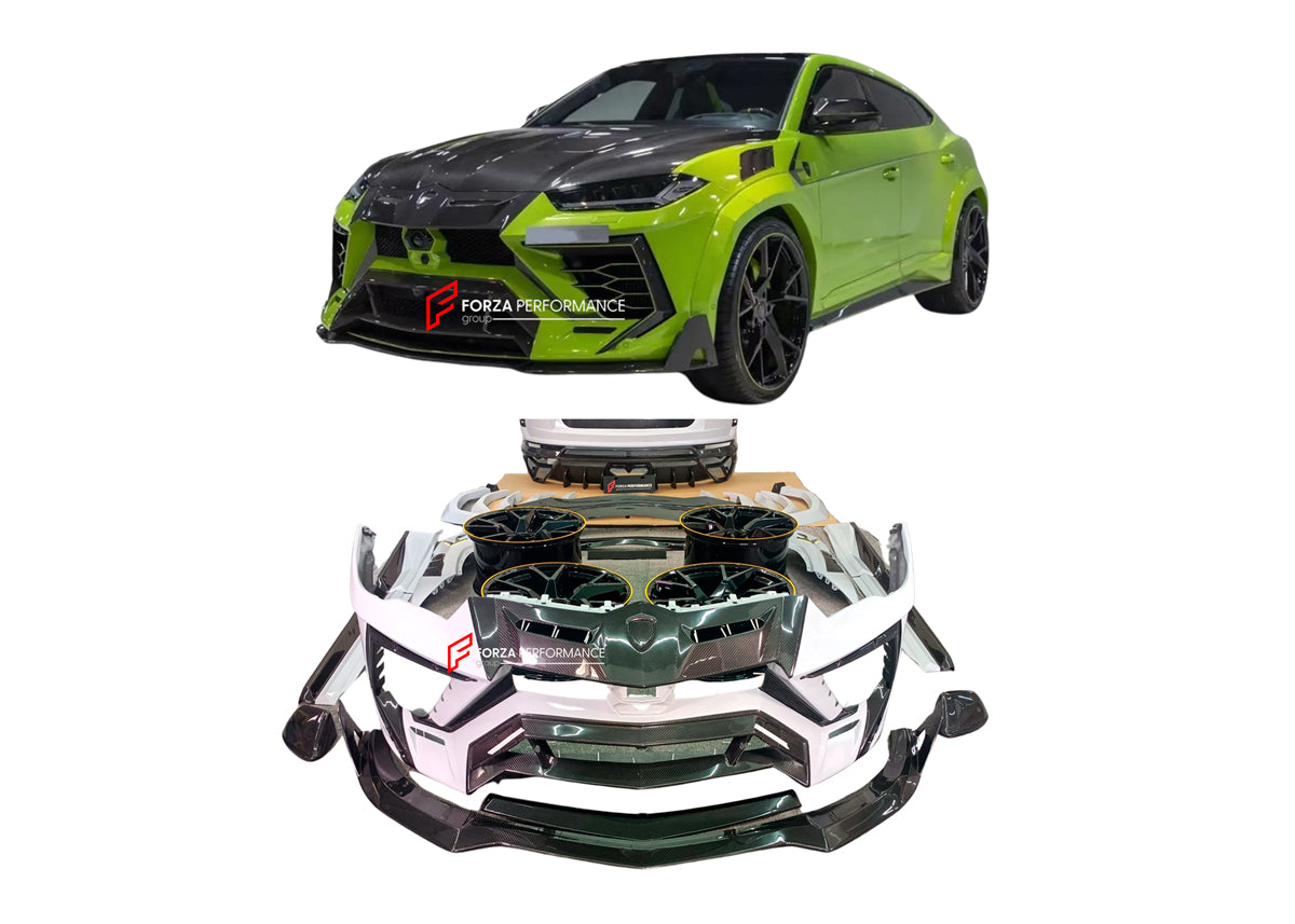 CARBON WIDE BODY KIT for LAMBORGHINI URUS WITH FORGED WHEELS
Set includes:
Front Bumper Assembly
Front Lip
Hood/Bonnet
Mirror Covers
Side Fenders
Side Fender Vents
Side Skirts
Trunk Spoiler
Spoiler/Wing
Rear Bumper Assembly
Rear Diffuser
Material: Carbon
Note: Professional installation is required
CONTACT US FOR PRICING
Payment ►
Visa
Mastercard
PayPal with a credit card (add 4.4% at checkout)
Payoneer
Cryptocurrency
Shipment ►
By express DHL/UPS/TNT/FedEx
To the local international airport
Special
