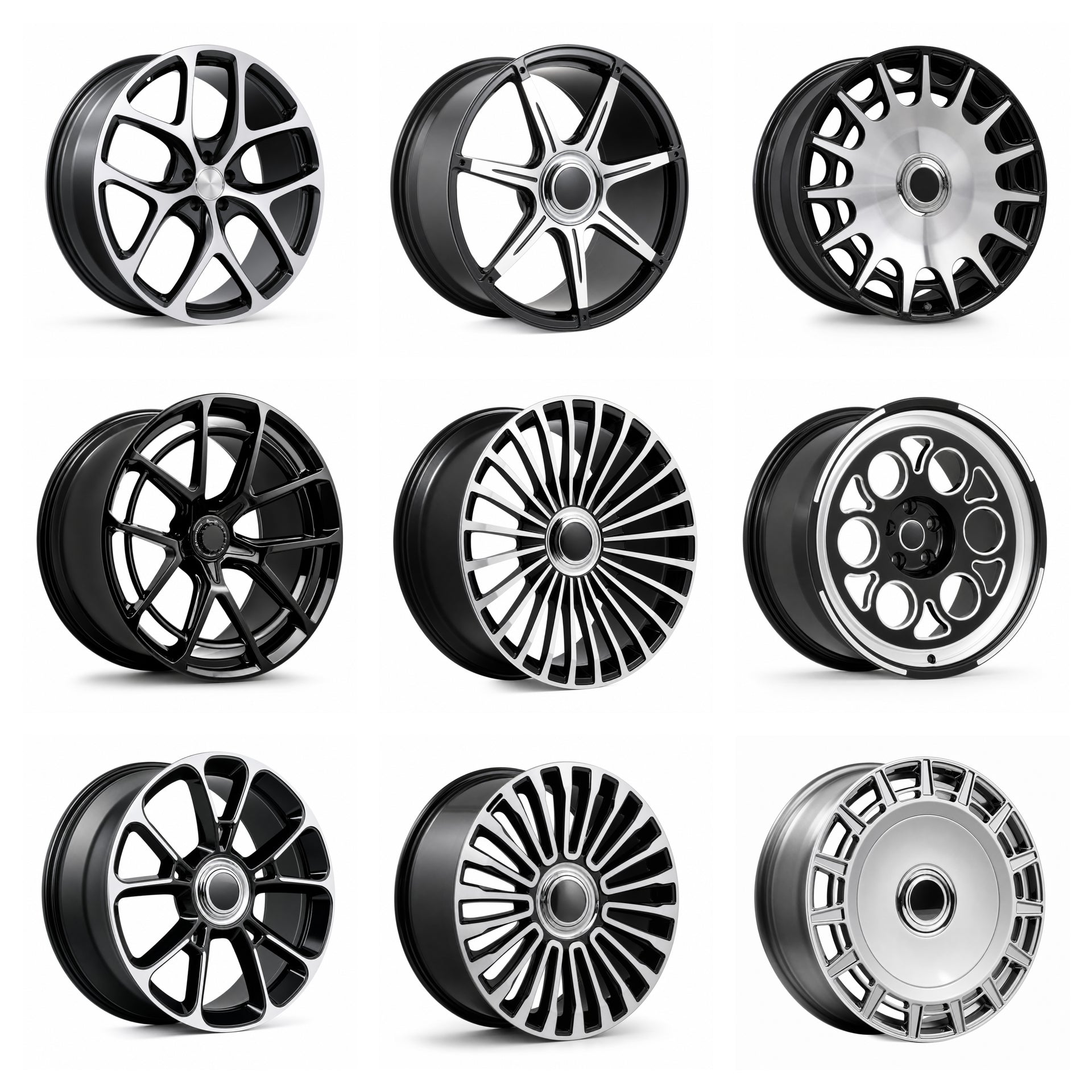 FORGED WHEELS RIMS for ALL CARS FORZA PERFORMANCE Mansory Style

We manufacture premium quality forged wheels rims for All Cars in any design, size, color.

THIS WHEEL DESIGN CAN BE CUSTOM-MADE FOR YOUR CAR IN ANY SIZE AND COLOR OPTIONS
Available in monoblock, 2-piece, 3-piece, duoblock, beadlock
3D wheel renderings are provided according to the exact dimensions and specifications requested by the client, ensuring proper fitment for their car prior to production
OPTIONS:

Brushed, polished, chrome, dual-col