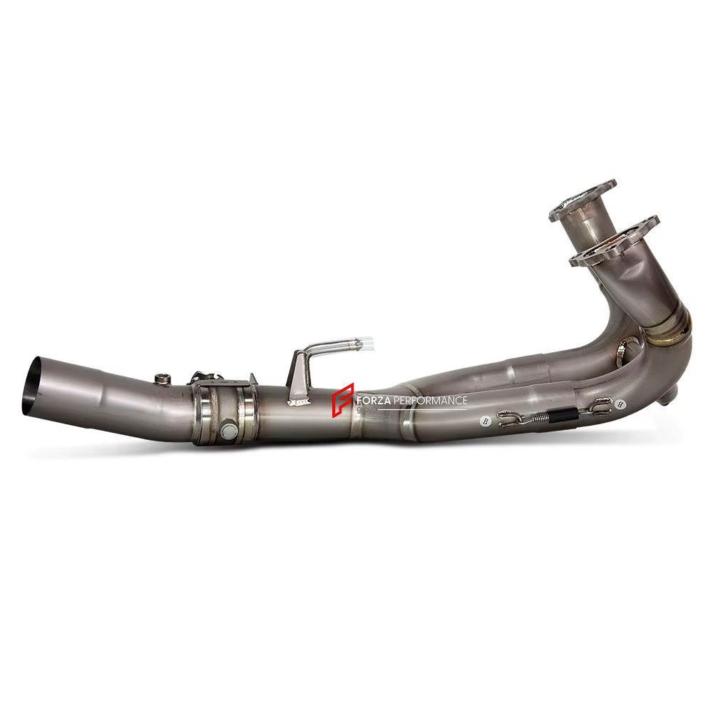 MANUAL VALVED TITANIUM MOTORCYCLE EXHAUST SYSTEM for BMW R1250GS R RS

Set include:

Header
2-1 Merge Collector
Manual Valve
Mid pipe


Material: Titanium (can be made in Stainless Steel)

NOTE: Professional installation is required.

FEATURES:

Engineered Digital prototyping using 3D CAD design software, each car model chassis has been 3D laser scanned in the factor
Factory run all test cars on Italian 1200HP Dyno machine, to make the best performance design of exhaust
CNC bending machine accurately bends 