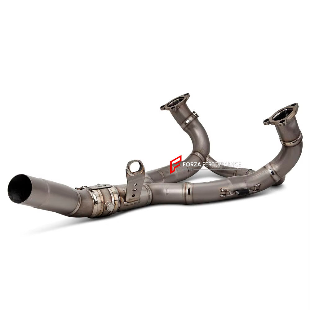 MANUAL VALVED TITANIUM MOTORCYCLE EXHAUST SYSTEM for BMW R1300GS R RS

Set include:

Header
2-1 Merge Collector
Manual Valve
Mid pipe


Material: Titanium (can be made in Stainless Steel)

NOTE:&nbsp;Professional installation is required.

FEATURES:

Engineered Digital prototyping using 3D CAD design software, each car model chassis has been 3D laser scanned in the factor
Factory run all test cars on Italian 1200HP Dyno machine, to make the best performance design of exhaust
CNC bending machine accurately b