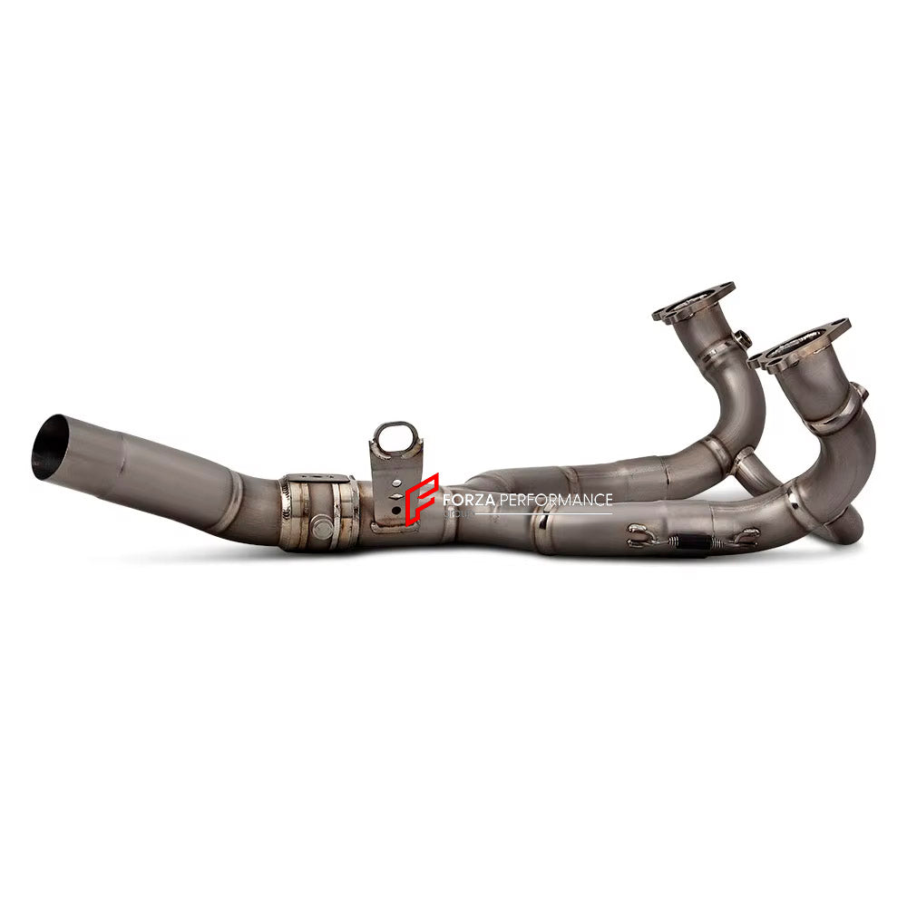 MANUAL VALVED TITANIUM MOTORCYCLE EXHAUST SYSTEM for BMW R1300GS R RS

Set include:

Header
2-1 Merge Collector
Manual Valve
Mid pipe


Material: Titanium (can be made in Stainless Steel)

NOTE:&nbsp;Professional installation is required.

FEATURES:

Engineered Digital prototyping using 3D CAD design software, each car model chassis has been 3D laser scanned in the factor
Factory run all test cars on Italian 1200HP Dyno machine, to make the best performance design of exhaust
CNC bending machine accurately b