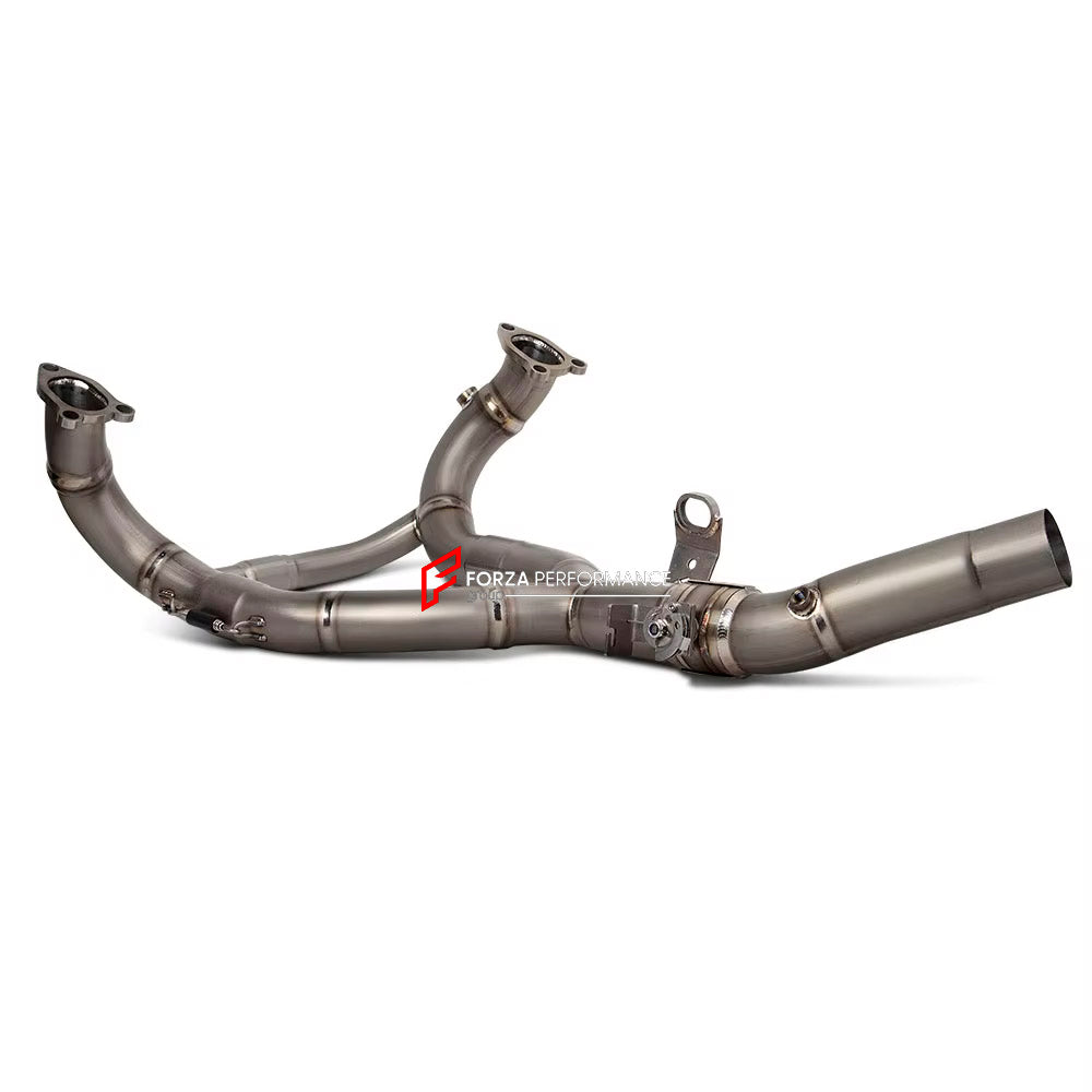 MANUAL VALVED TITANIUM MOTORCYCLE EXHAUST SYSTEM for BMW R1300GS R RS

Set include:

Header
2-1 Merge Collector
Manual Valve
Mid pipe


Material: Titanium (can be made in Stainless Steel)

NOTE:&nbsp;Professional installation is required.

FEATURES:

Engineered Digital prototyping using 3D CAD design software, each car model chassis has been 3D laser scanned in the factor
Factory run all test cars on Italian 1200HP Dyno machine, to make the best performance design of exhaust
CNC bending machine accurately b