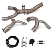 MANUAL VALVED TITANIUM MOTORCYCLE EXHAUST SYSTEM for BMW R1300GS R RS

Set include:

Header
2-1 Merge Collector
Manual Valve
Mid pipe


Material: Titanium (can be made in Stainless Steel)

NOTE:&nbsp;Professional installation is required.

FEATURES:

Engineered Digital prototyping using 3D CAD design software, each car model chassis has been 3D laser scanned in the factor
Factory run all test cars on Italian 1200HP Dyno machine, to make the best performance design of exhaust
CNC bending machine accurately b