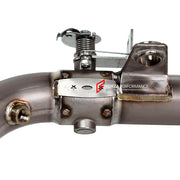 MANUAL VALVED TITANIUM MOTORCYCLE EXHAUST SYSTEM for KAWASAKI ZX-4R

Set include:

Header
4-1 Merge Collector
Valve
Mid Pipe

Aprox Weight: 5 kg (11 lbs)

Material: Titanium (can be made in Stainless Steel)

NOTE:&nbsp;Professional installation is required.

FEATURES:

Engineered Digital prototyping using 3D CAD design software, each car model chassis has been 3D laser scanned in the factor
Factory run all test cars on Italian 1200HP Dyno machine, to make the best performance design of exhaust
CNC bending m