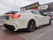 CARBON BODY KIT FOR MASERATI QUATTROPORTE 2013+  Set includes:  Front Bumper Hood Bonnet Side Fenders Side skirts Rear Bumper Spoiler Material: Carbon + Fiberglass