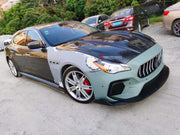 CARBON BODY KIT FOR MASERATI QUATTROPORTE 2013+  Set includes:  Front Bumper Hood Bonnet Side Fenders Side skirts Rear Bumper Spoiler Material: Carbon + Fiberglass