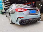 CARBON BODY KIT FOR MASERATI QUATTROPORTE 2013+  Set includes:  Front Bumper Hood Bonnet Side Fenders Side skirts Rear Bumper Spoiler Material: Carbon + Fiberglass
