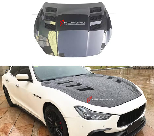 Carbon Fiber Hood for Maserati Ghibli S Q4 2014 - 2020