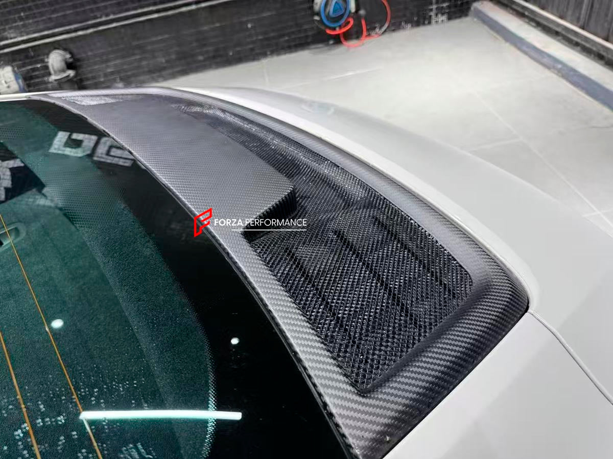 MATTE DRY CARBON REAR DECK LID ENGINE COVER AIR VENT for PORSCHE 911 992.1 CARRERA S 2019 - 2025 FORZA PERFORMANCE Custom Fit
Set includes:

Rear Deck Lid Engine Cover Air Vent
Material: Matte Dry Carbon

NOTE: Professional installation is required.