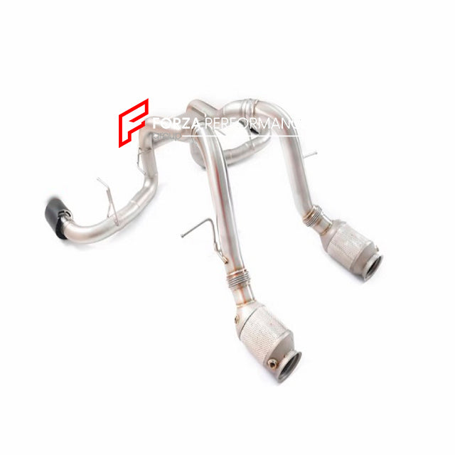 VALVED EXHAUST CATBACK MUFFLER for Mclaren 540C|570S 3.8T