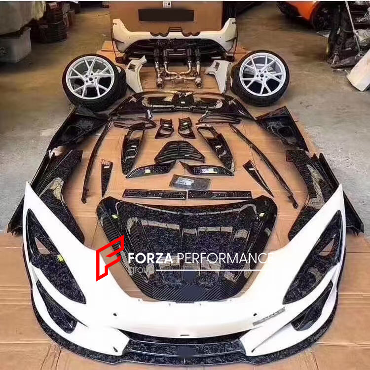 DRY CARBON FIBER Body Kit for MCLAREN 720S :

Front Bumper

Rear Bumper
Side Skirts
Front Fenders
Rear Fenders

Engine Cover

Hood

Material: Dry carbon fiber

Production time: 15-20 days

CONTACT US FOR PRICING

Note: Professional installation is required. The brake lamp is not included









Payment ►
Visa

Mastercard

PayPal with a credit card (add 4.4% at checkout)
Payoneer
Cryptocurrency
Shipment ►
By express DHL/UPS/TNT/FedEx
To the local international airport
Special line by air
Special line by th