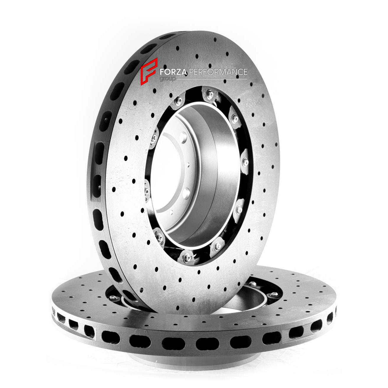 CARBON CERAMIC BRAKE DISK ROTORS FRONT SET for MCLAREN 765LT 2020 - 2023