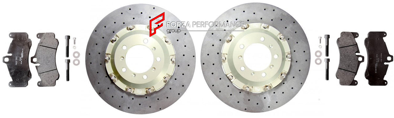 CARBON CERAMIC BRAKE DISK ROTORS FRONT SET for MCLAREN 765LT 2020 - 2023