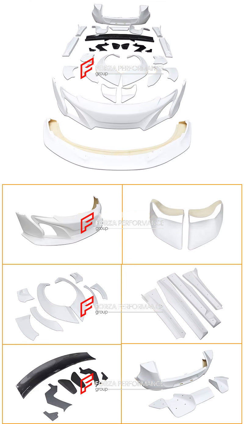 WIDE BODY KIT for MCLAREN 650S 2014 - 2017


Set includes: 

Front Lip
Front Bumper
Fender Flares
Side Skirts
Rear Wing Spoiler
Rear Bumper
Rear Diffuser

Material: Fiberglass or Carbon Fiber

NOTE: Professional installation is required.