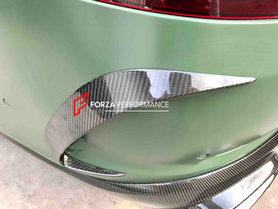 CARBON FIBER REAR BUMPER CANADRDS for MERCEDES BENZ AMG GT x290 GT43 GT50 GT53 2019+