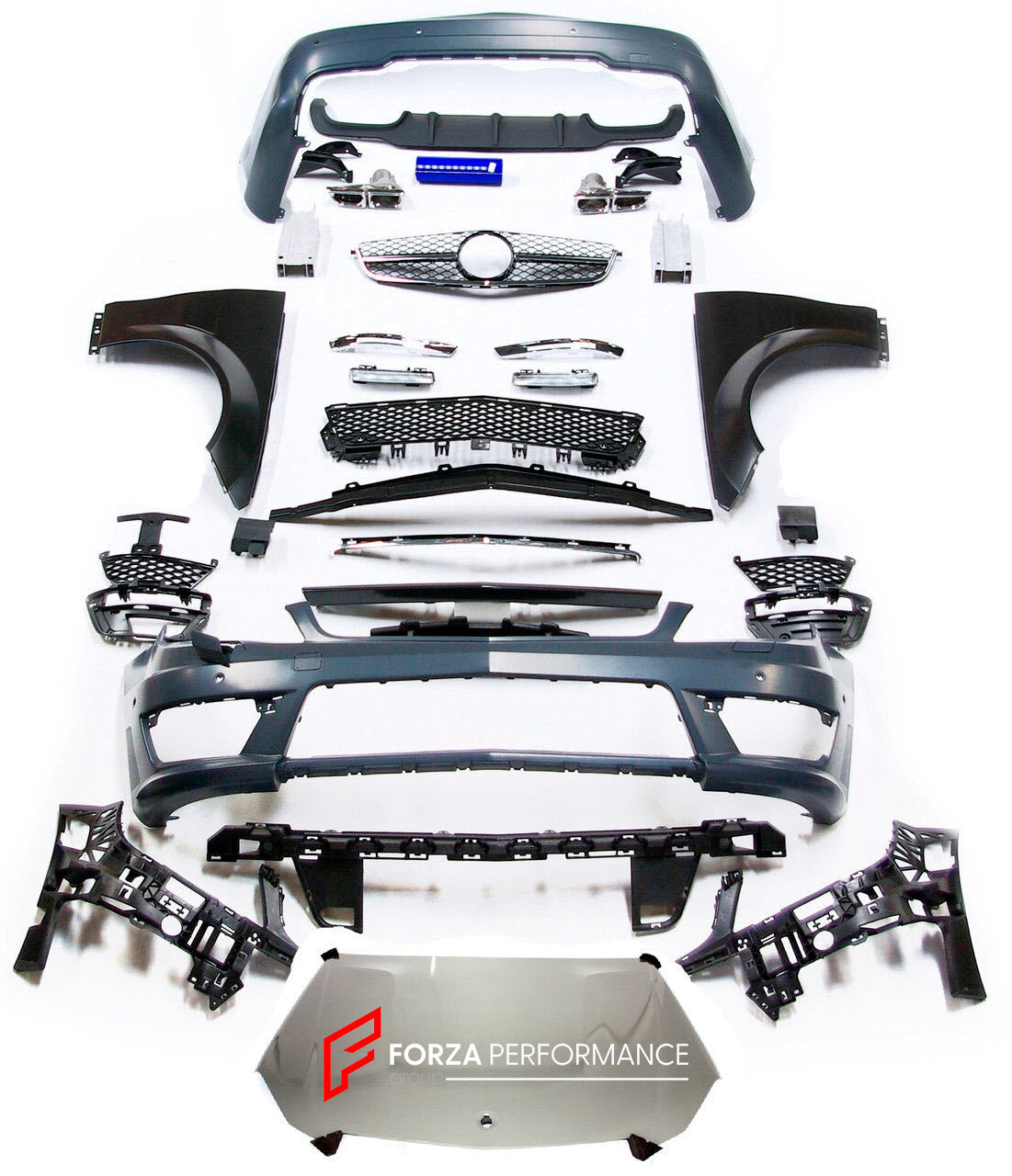CONVERSION BODY KIT for MERCEDES BENZ C CLASS W204 2007 - 2014 UPGRADE to C63 FACELIFT