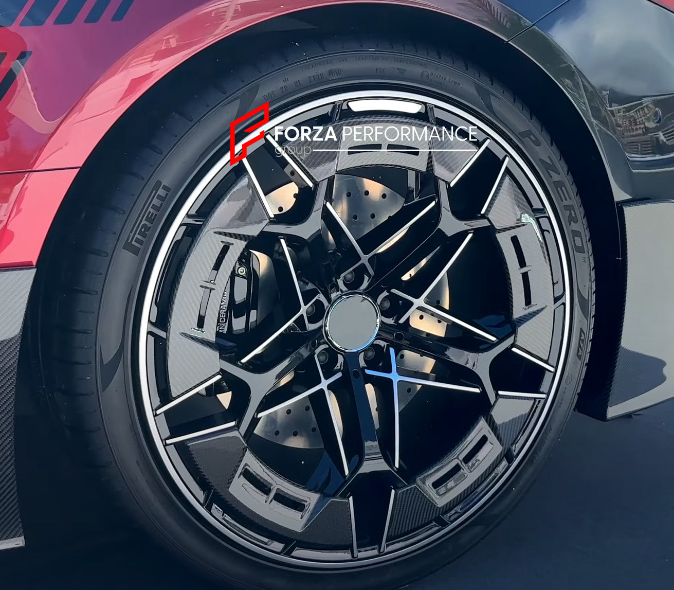FORGED WHEELS RIMS WITH DRY CARBON RING for MERCEDES-BENZ PURE SPEED ...