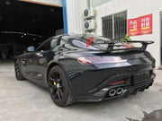 Carbon Fiber Rear Spoiler with lights for AMG GT GTS GTC 2014 - 2017 C190