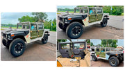 Metal Doors Replacement for Hummer H1 1992 - 2006
Set includes:

Doors
Material: Metal

NOTE: Professional installation is required.