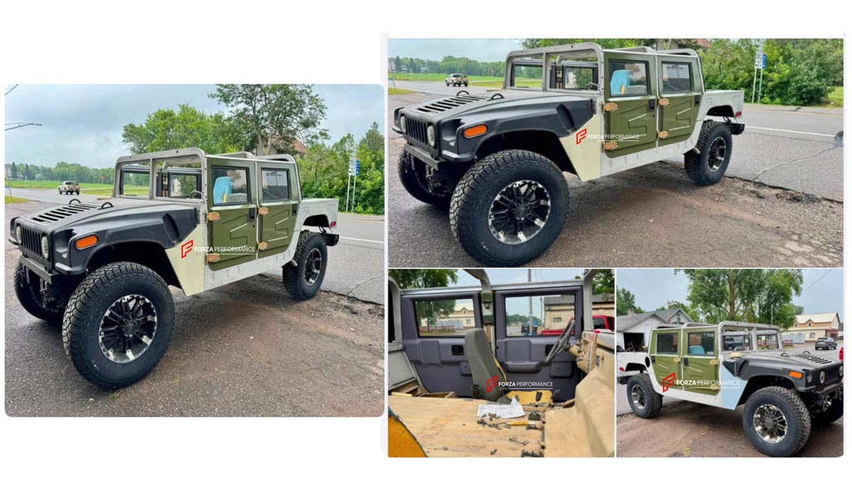 Metal Doors Replacement for Hummer H1 1992 - 2006
Set includes:

Doors
Material: Metal

NOTE: Professional installation is required.