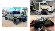 Metal Doors Replacement for Hummer H1 1992 - 2006
Set includes:

Doors
Material: Metal

NOTE: Professional installation is required.
