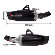 MOTORCYCLE EXHAUST SLIP ON for BMW R1200GS R1250GS ADVENTURE 2014+

Set include:

Exhaust Slip On

Material: Titanium (can be made in Stainless Steel)

NOTE: Professional installation is required.

FEATURES:

Engineered Digital prototyping using 3D CAD design software, each car model chassis has been 3D laser scanned in the factor
Factory run all test cars on Italian 1200HP Dyno machine, to make the best performance design of exhaust
CNC bending machine accurately bends the tube according to the computer da