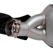 MOTORCYCLE EXHAUST SLIP ON for BMW R1200GS R1250GS ADVENTURE 2014+

Set include:

Exhaust Slip On

Material: Titanium (can be made in Stainless Steel)

NOTE: Professional installation is required.

FEATURES:

Engineered Digital prototyping using 3D CAD design software, each car model chassis has been 3D laser scanned in the factor
Factory run all test cars on Italian 1200HP Dyno machine, to make the best performance design of exhaust
CNC bending machine accurately bends the tube according to the computer da