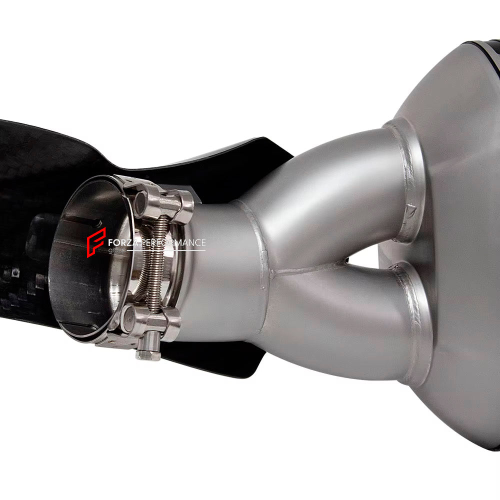 MOTORCYCLE EXHAUST SLIP ON for BMW R1200GS R1250GS ADVENTURE 2014+

Set include:

Exhaust Slip On

Material: Titanium (can be made in Stainless Steel)

NOTE: Professional installation is required.

FEATURES:

Engineered Digital prototyping using 3D CAD design software, each car model chassis has been 3D laser scanned in the factor
Factory run all test cars on Italian 1200HP Dyno machine, to make the best performance design of exhaust
CNC bending machine accurately bends the tube according to the computer da