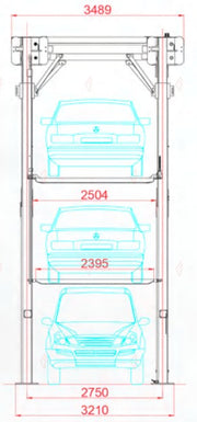 MPS-3/4/5 Multi-Level Parking Stacker - 3, 4 or 5 Tier Car Storage - apilador de coches / parking pour voiture