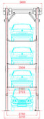 MPS-3/4/5 Multi-Level Parking Stacker - 3, 4 or 5 Tier Car Storage - elevador de coches / monte-voiture
