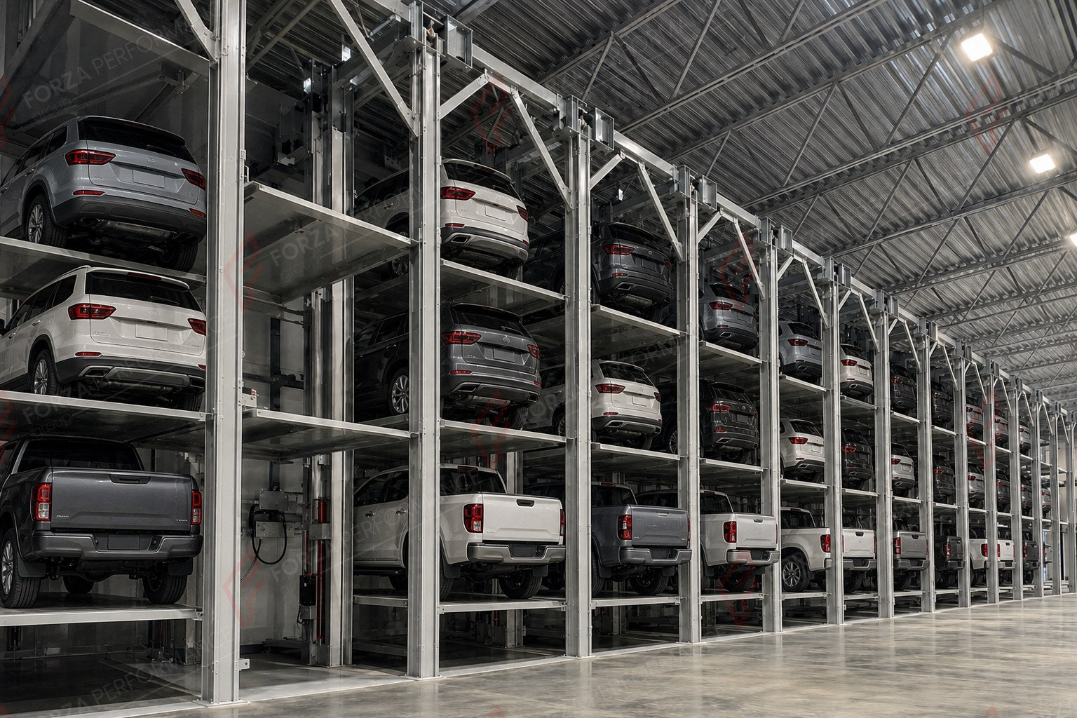 MPS-3/4/5 Multi-Level Parking Stacker - 3, 4 or 5 Tier Car Storage - aparcamiento de coches / système de stationnement