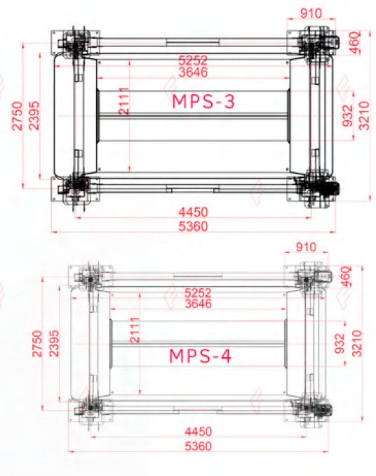 MPS-3/4/5 Multi-Level Parking Stacker - 3, 4 or 5 Tier Car Storage - aparcamiento de coches / système de stationnement