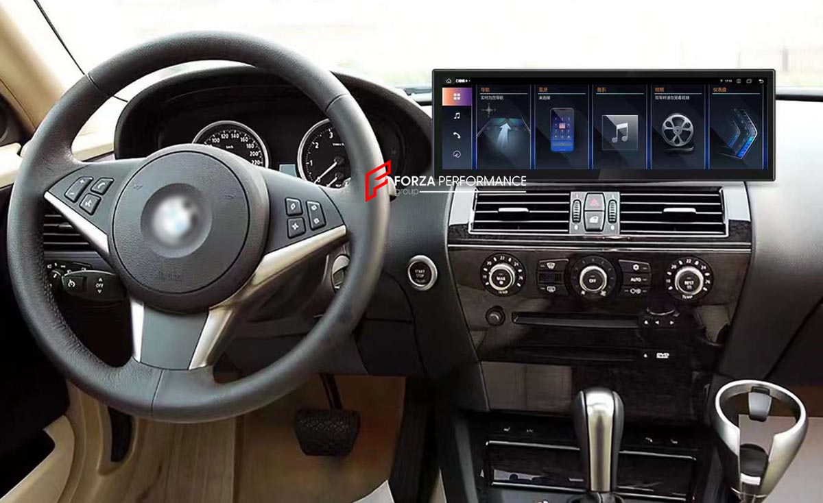 MULTIMEDIA ANDROID CAR RADIO and DIGITAL SPEEDOMETER for BMW 6 SERIES F06 F12 F13 640 650 635
Set includes:

Android Car Radio (14.9", 4GB+64GB, with Carplay)
Digital Cluster (12.3" LCD Screen)
NOTE: Professional installation is required.