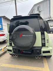 WIDE BODY KIT for LAND ROVER DEFENDER 2021+  Set includes:  Front Bumper Rear Bumper Side Fenders Side Skirts Front Grille Roof LED Bar Dry Carbon Hood with Glass Roof Spoiler Side Skirts