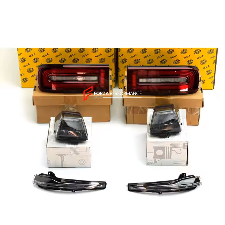 NIGHT PACKAGE DARK TAILIGHTS for MERCEDES-BENZ G-CLASS G450 G350 G500 G550 AMG G63 G63 W465 2024+

Set includes:

Taillights

Material: Carbon Fiber