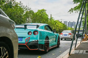 CONVERSION BODY KIT for NISSAN GT-R R35 2007 - 2016 UPGRADE to NISMO FACELIFT

Set includes:

Front Bumper
Front Fenders

Front Grille
Hood
Side Skirts
Rear Vents
Rear Bumper
Rear Spoiler

Material: Carbon Fiber + Plastic

NOTE: Professional installation is required