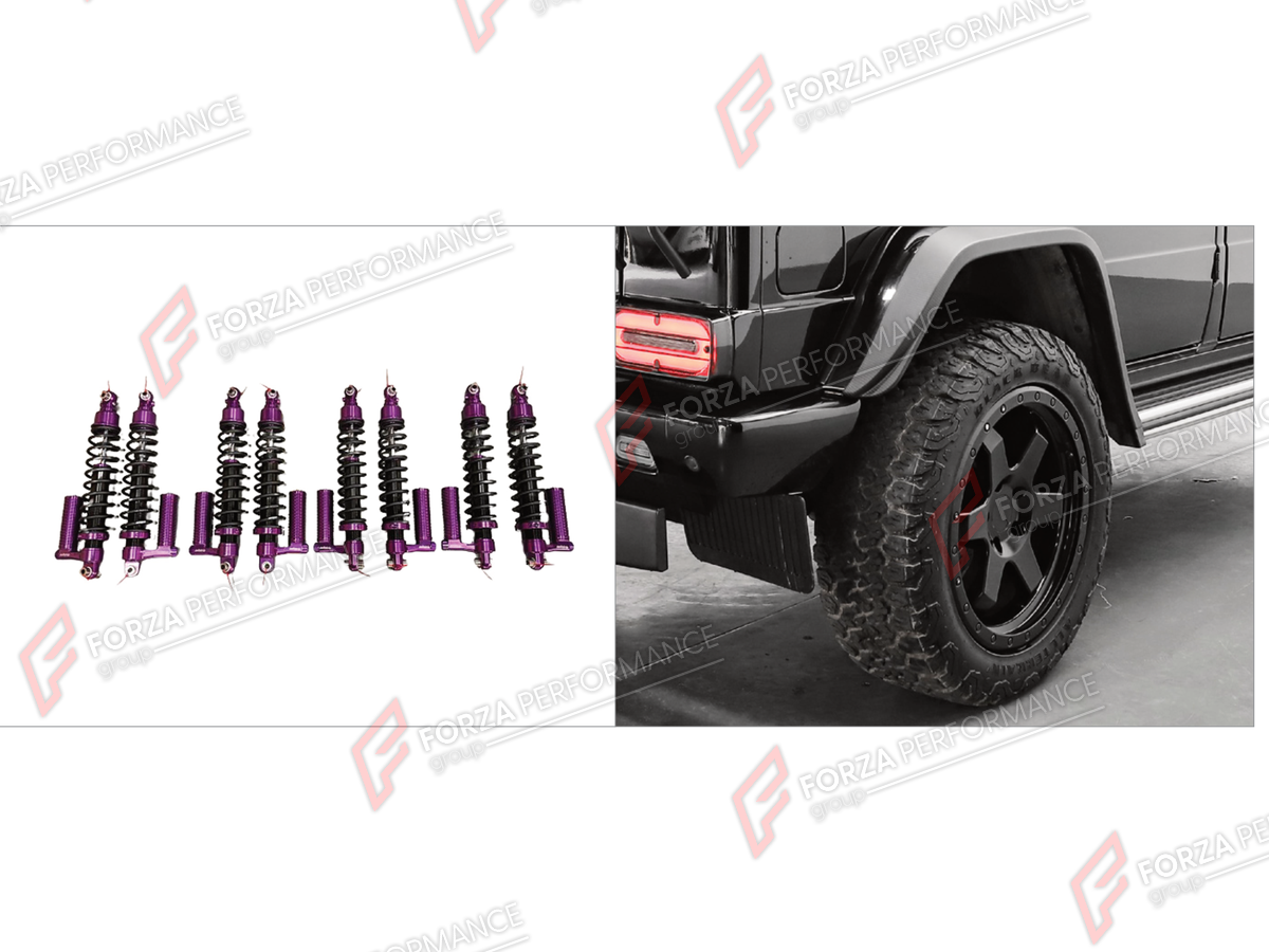 NITROUS DUAL REDUCTION for Mercedes-Benz G-Class W461 W463 4X4 2008 - 2018
Set includes:

Nitrous Dual Reduction
Square Shocks Black Mamba
Material: Plastic, Stainless Steel

NOTE: Professional installation is required.