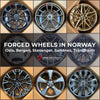 FORGED WHEELS RIMS CUSTOM MADE in NORWAY: OSLO, BERGEN, STAVANGER, SANDNES, TRONDHEIM