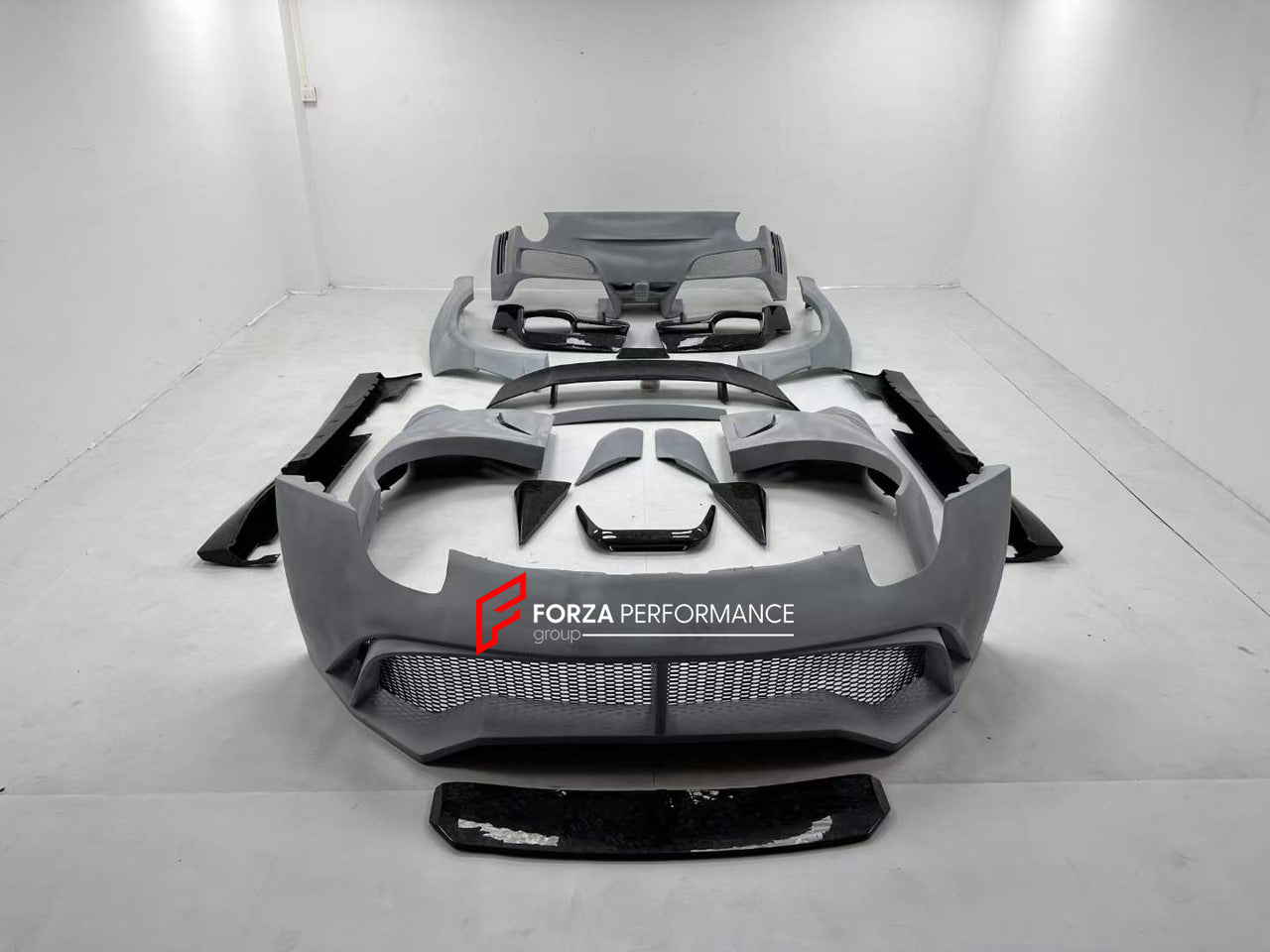 NOVITEC N-LARGO S FORGED CARBON WIDE BODY KIT for FERRARI F12  Set includes:  Front Bumper Side Skirts Side Fenders Rear Diffuser Rear Bumper Rear Spoiler