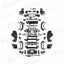 OCTA STYLE BODY KIT for LAND ROVER DEFENDER 90 110 L663 2020+
Set includes:

Front Bumper
Front Grille
Front Lower Grille
Front Splitter
Fender Flares
Fender Vent Covers
Wheel Arch Liners
Side Skirt Trims
Rear Bumper
Rear Skid Plate
Material: ABS

NOTE: Professional installation is required.