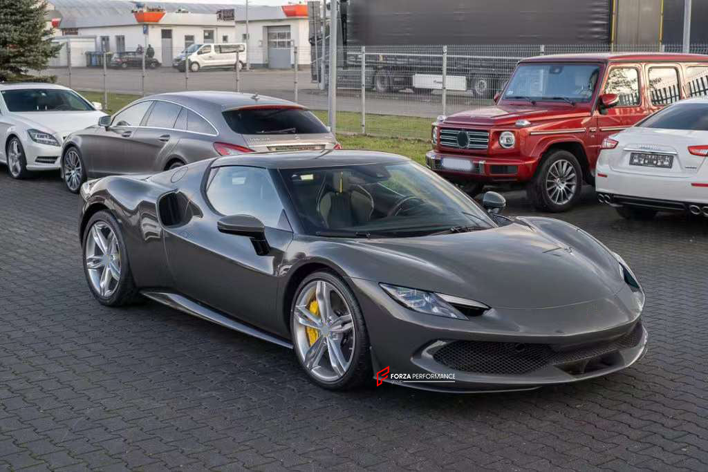 OEM DRY CARBON PARTS for FERRARI GTS GTB 296 2022+  Set includes:  Front Lip Front Bumper Parts Engine Cover Side Skirts Rear Diffuser