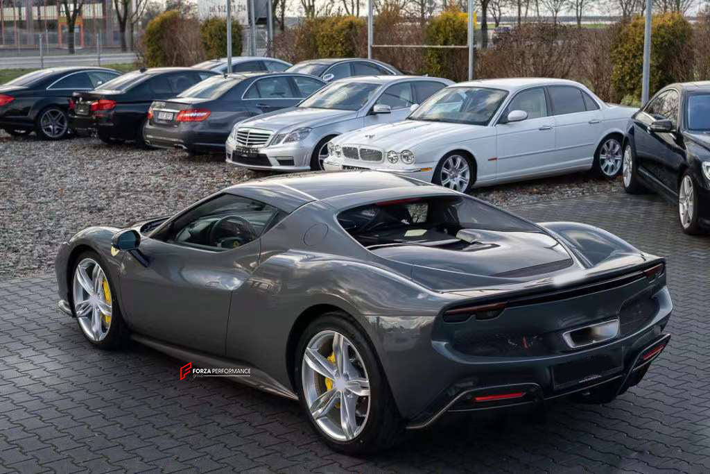 OEM DRY CARBON PARTS for FERRARI GTS GTB 296 2022+  Set includes:  Front Lip Front Bumper Parts Engine Cover Side Skirts Rear Diffuser