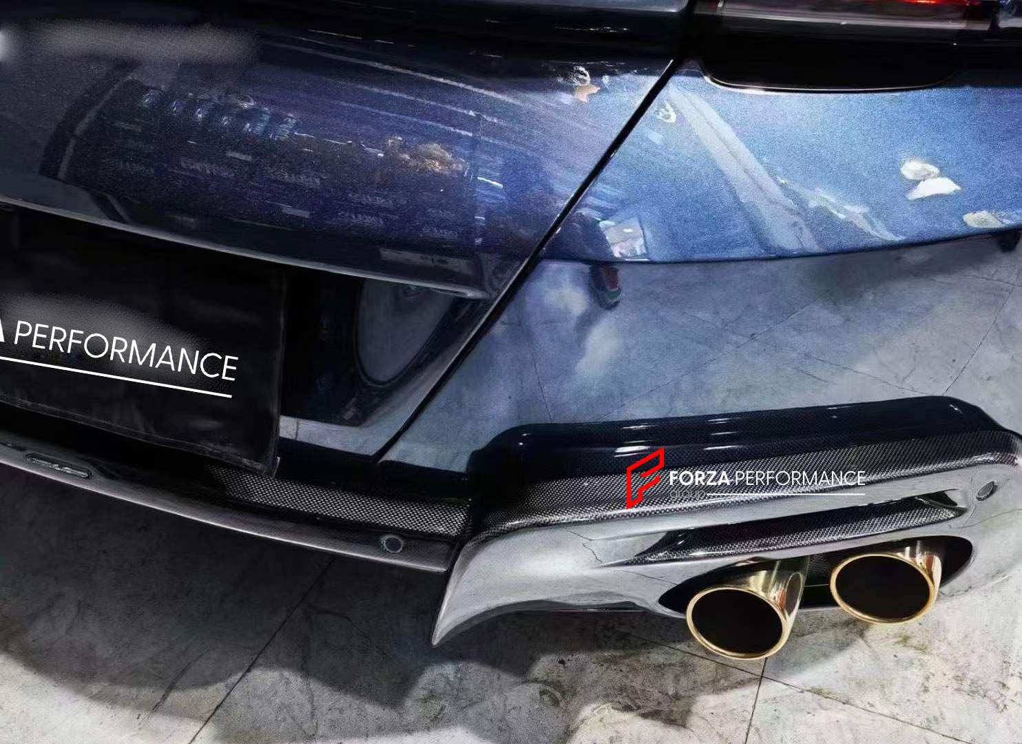 DRY CARBON OEM STYLE REAR DIFFUSER FOR FERRARI ROMA 2020+