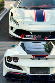 DRY CARBON REPLACEMENT BODY KIT for FERRARI F8

Set includes:

Front Lip
Front Canards
Side Skirts
Rear Diffuser
Engine Cover

Material: Dry&nbsp;Carbon Fiber

Note: Professional installation is required.

Contact us for pricing 