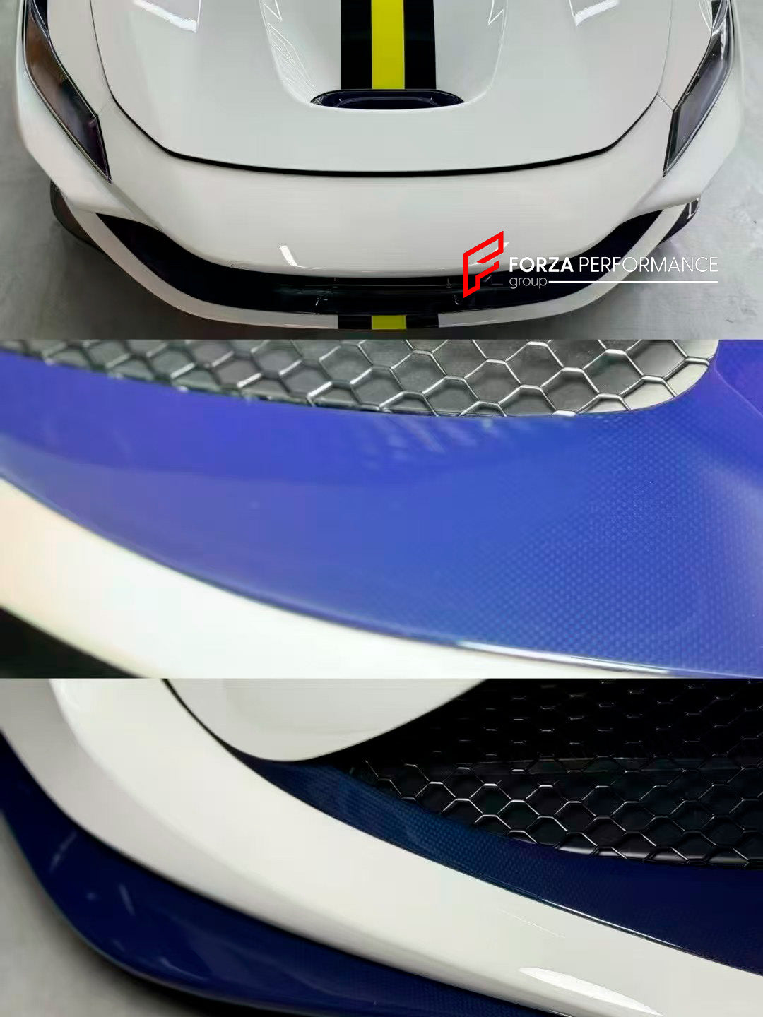 DRY CARBON REPLACEMENT BODY KIT for FERRARI F8

Set includes:

Front Lip
Front Canards
Side Skirts
Rear Diffuser
Engine Cover

Material: Dry&nbsp;Carbon Fiber

Note: Professional installation is required.

Contact us for pricing 